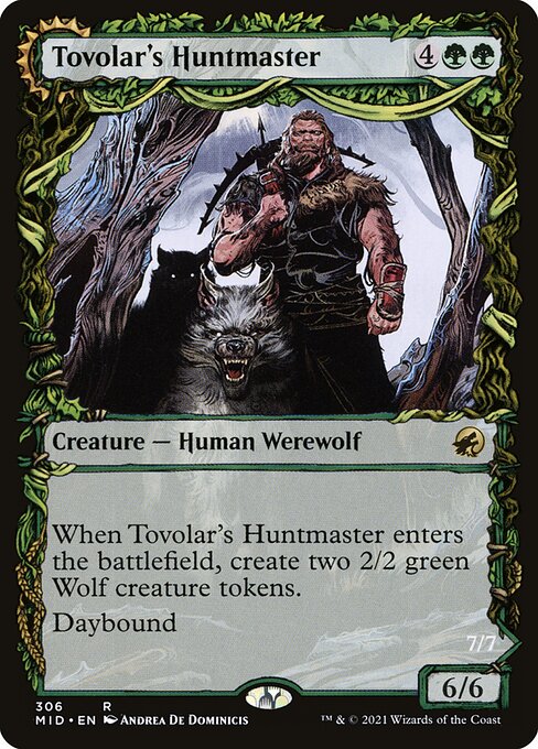 Tovolar's Huntmaster // Tovolar's Packleader (Innistrad: Midnight Hunt #306)