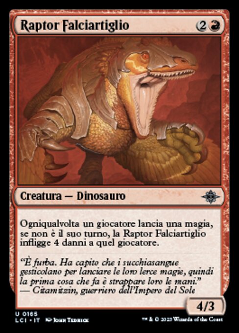 Scytheclaw Raptor (The Lost Caverns of Ixalan #165)