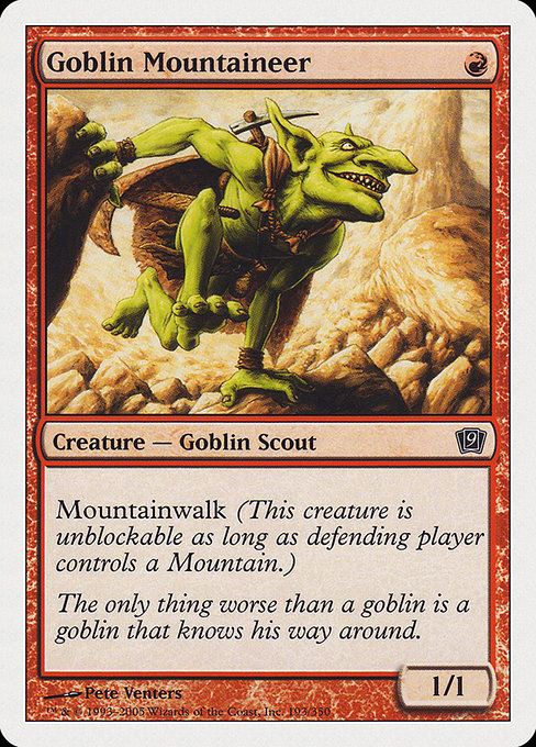 Montagnard gobelin|Goblin Mountaineer