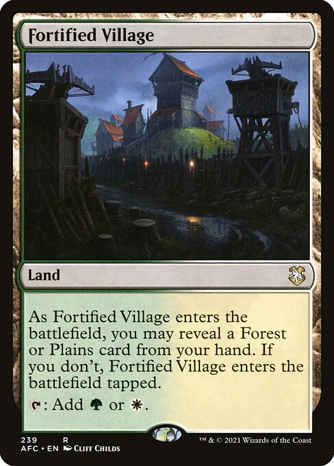 Fortified Village (Forgotten Realms Commander #239)