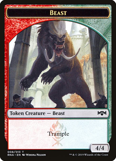Beast (Ravnica Allegiance Tokens #8)
