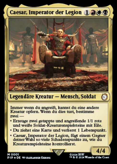 Caesar, Imperator der Legion
