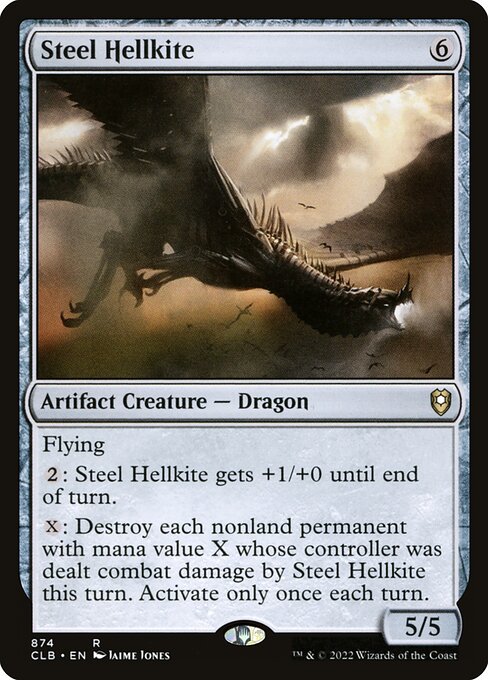 Steel Hellkite (Commander Legends: Battle for Baldur's Gate #874)