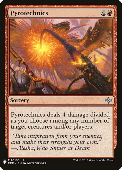 Pyrotechnics (Mystery Booster #1030)