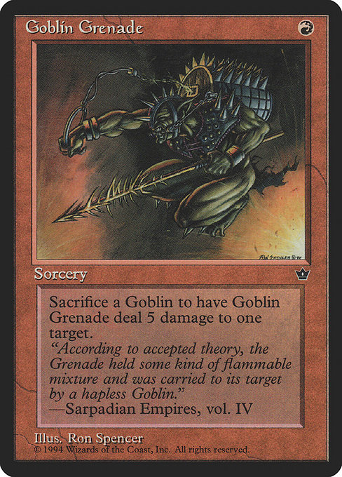 Goblin Grenade (Fallen Empires #56a)
