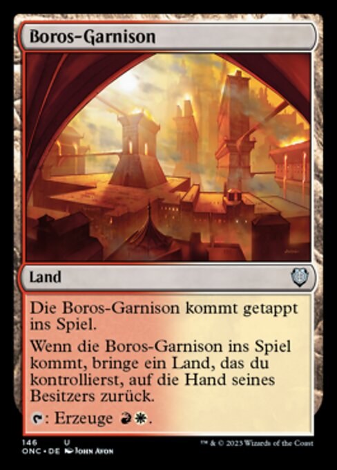 Boros Garrison (Phyrexia: All Will Be One Commander #146)