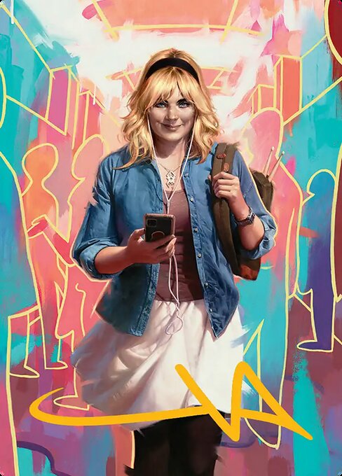 Gwen Stacy // Gwen Stacy magic the gathering card art