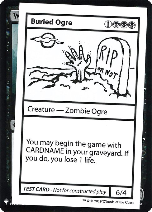 Buried Ogre (Mystery Booster Playtest Cards 2019 #36)