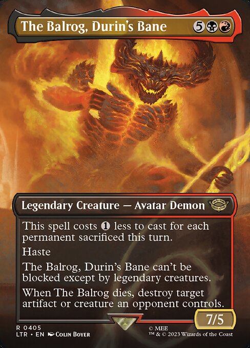 The Balrog, Durin's Bane card image