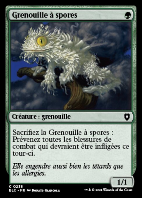 Grenouille à spores