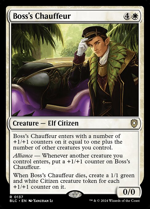 Chauffeur du patron (Bloomburrow Commander)