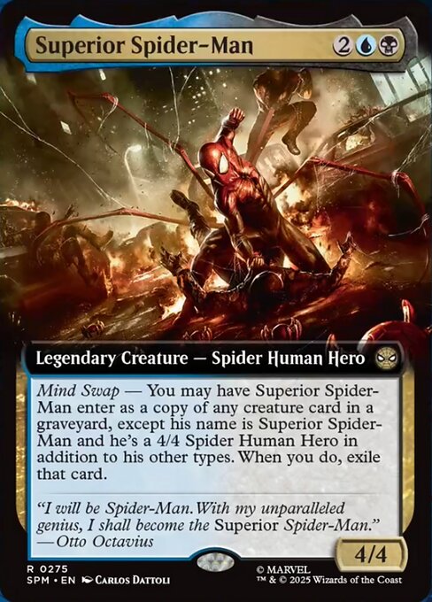 Superior Spider-Man magic the gathering card art