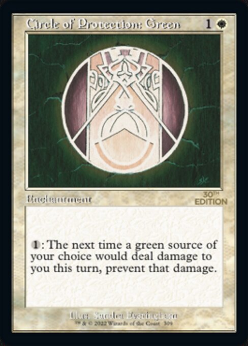 Circle of Protection: Green (30th Anniversary Edition #309)