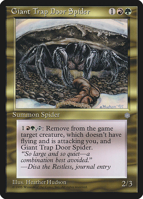 Araignée géante piègeuse|Giant Trap Door Spider