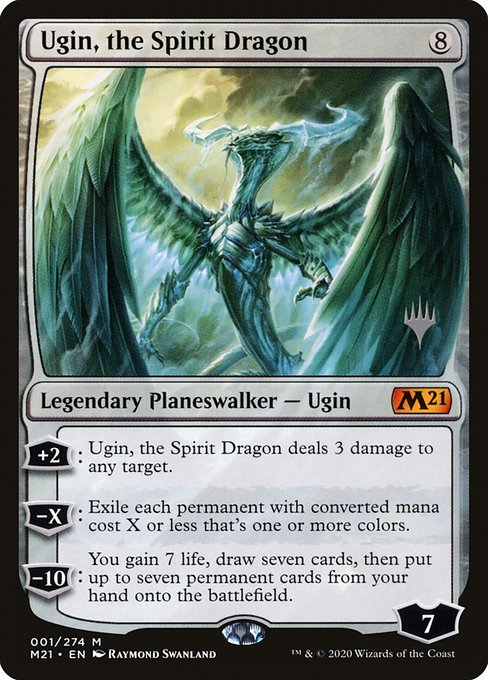 Ugin, the Spirit Dragon (Core Set 2021 Promos #1p)
