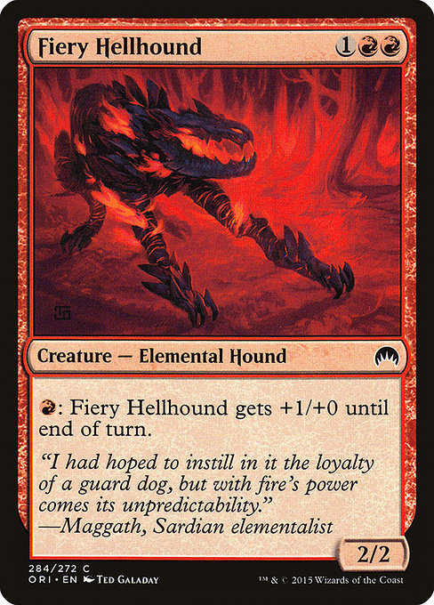 Fiery Hellhound (Magic Origins #284)