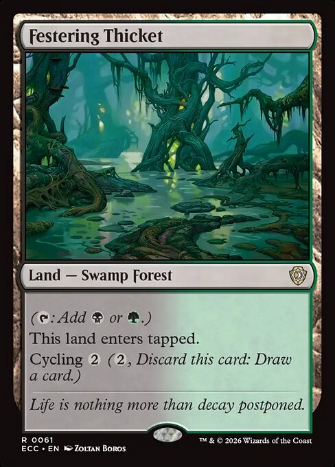 Festering Thicket magic the gathering card art