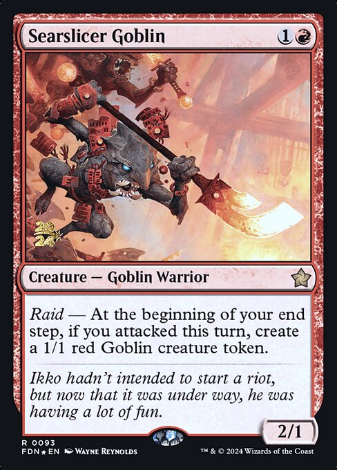 Searslicer Goblin (Foundations Promos #93s)