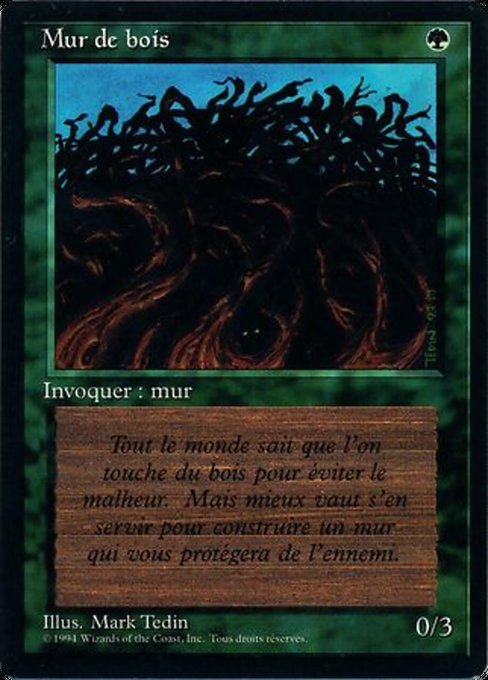Wall of Wood (Foreign Black Border #226)