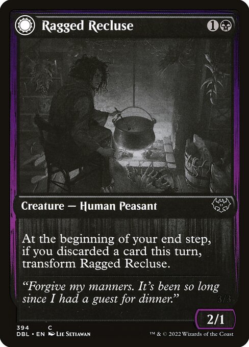 Ragged Recluse // Odious Witch card image