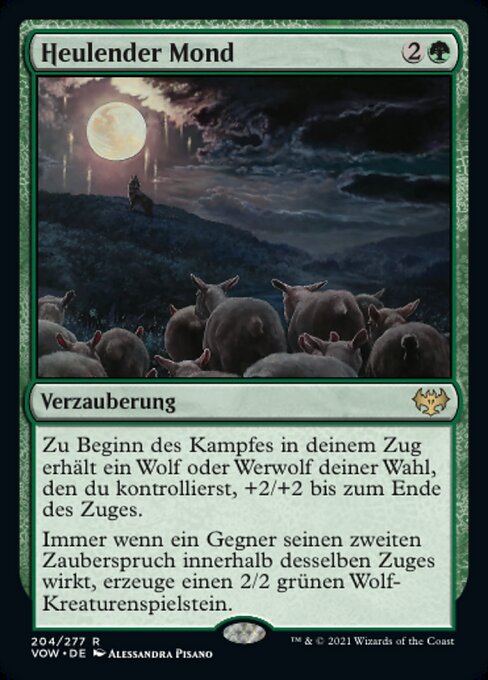 Howling Moon (Innistrad: Crimson Vow #204)