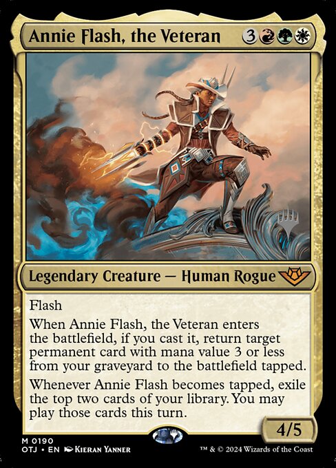 Annie Flash, the Veteran (Outlaws of Thunder Junction Promos #190p)