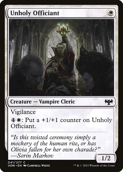 Unholy Officiant card image