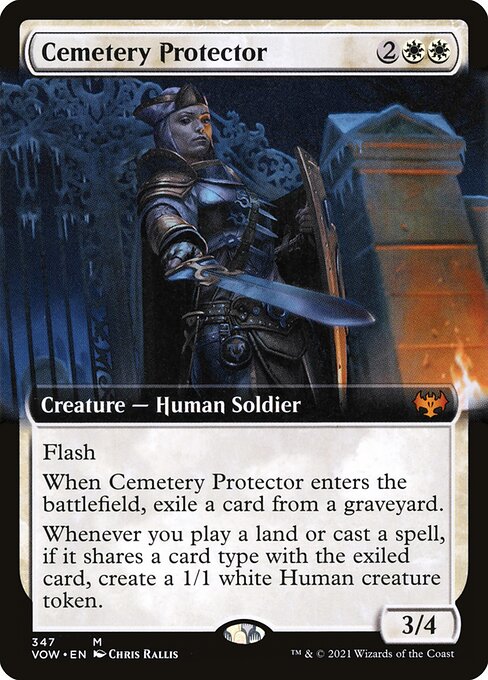 Cemetery Protector – Extended Art (Innistrad: Crimson Vow)