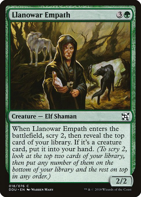 Llanowar Empath (ddu) 18