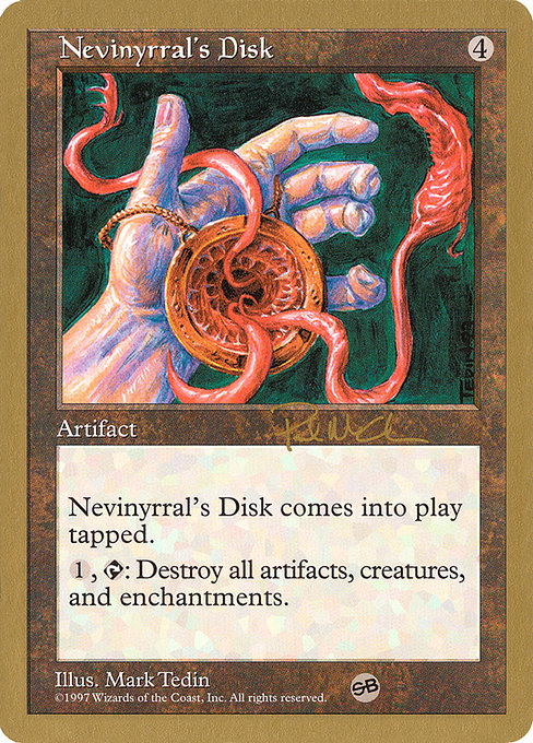Nevinyrral's Disk (World Championship Decks 1997 #pm391sb)
