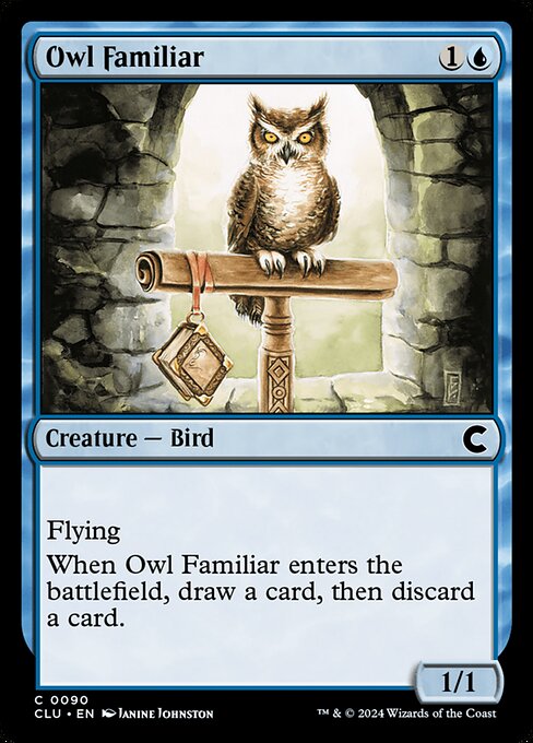 Owl Familiar (Ravnica: Clue Edition #90)