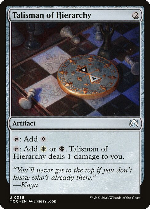 Talisman of Hierarchy (March of the Machine Commander #385)