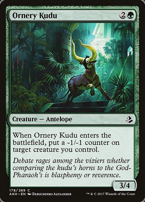 Ornery Kudu card image