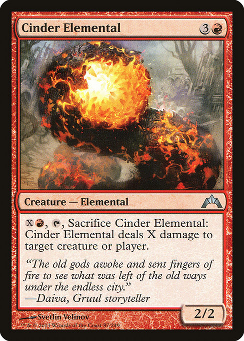Cinder Elemental (Gatecrash #87)