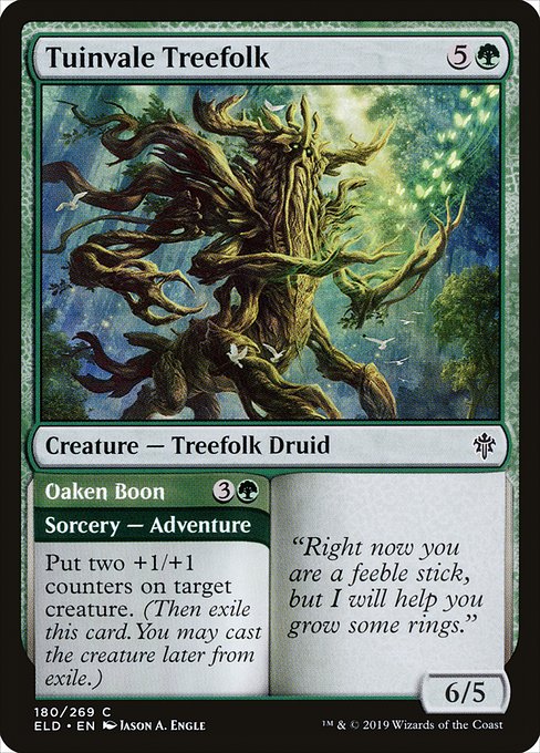 Tuinvale Treefolk // Oaken Boon (Throne of Eldraine #180)