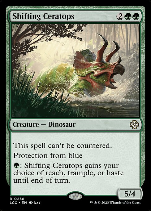 Shifting Ceratops (The Lost Caverns of Ixalan Commander #258)