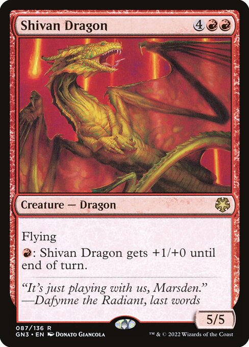 Shivan Dragon (Game Night: Free-for-All #87)