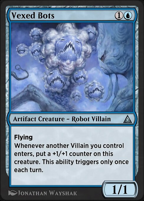 Flying Octobot magic the gathering card art