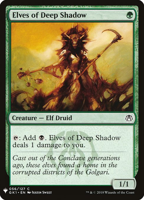 Elfes de l'ombre profonde|Elves of Deep Shadow
