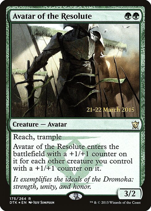 Avatar of the Resolute (Dragons of Tarkir Promos #175s)