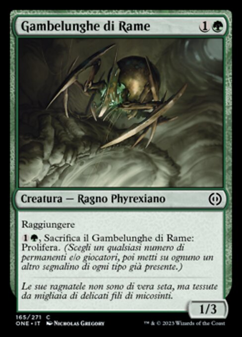 Copper Longlegs (Phyrexia: All Will Be One #165)