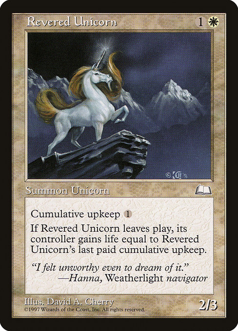 Revered Unicorn card image