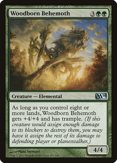 Woodborn Behemoth (Magic 2014 #203)