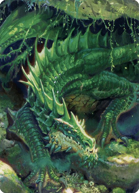 Lurking Green Dragon // Lurking Green Dragon (ACLB)
