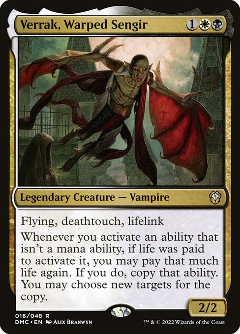 Verrak, Warped Sengir (Dominaria United Commander #16)