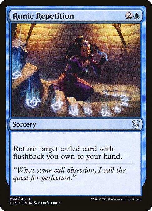 Runic Repetition (Commander 2019 #94)