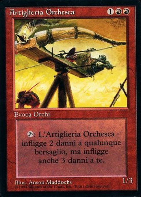 Orcish Artillery (Foreign Black Border #168)