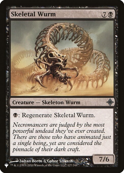 Skelettierter Wurm (The List)