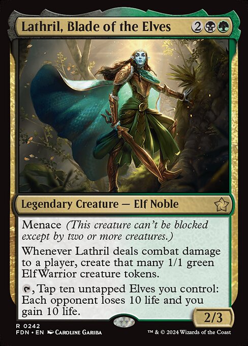 Lathril, Blade of the Elves (fdn) 242 Lathril, Blade of the Elves (fdn) 242