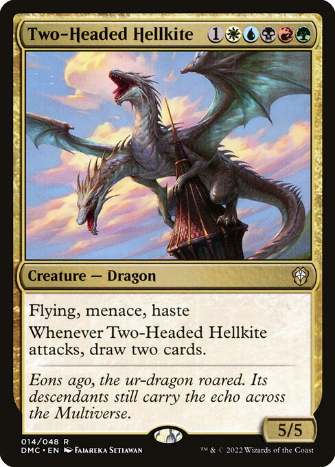Two-Headed Hellkite (Dominaria United Commander #14)